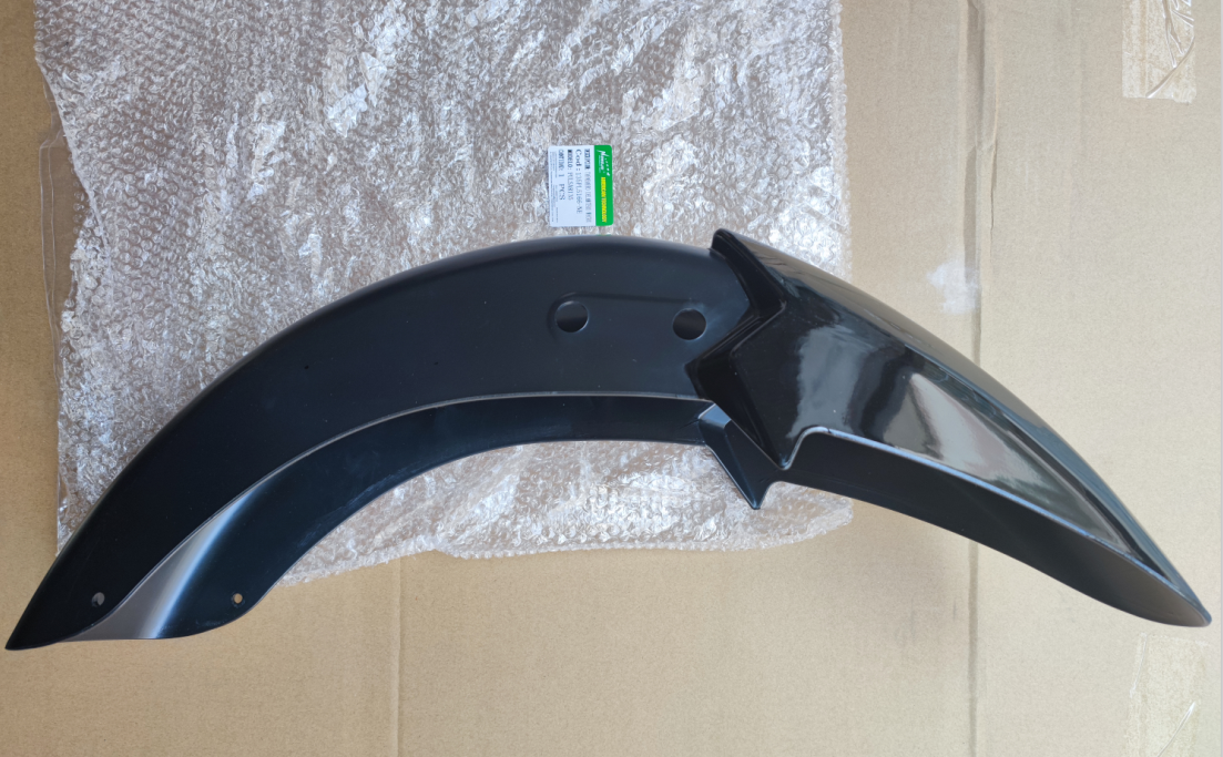 PULSAR135 Front clay plate black and red