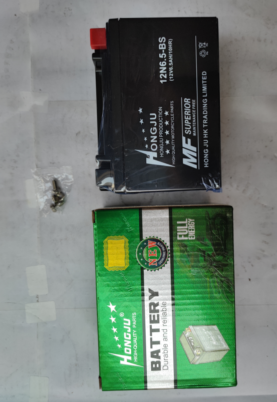 12N6.5-BS battery black