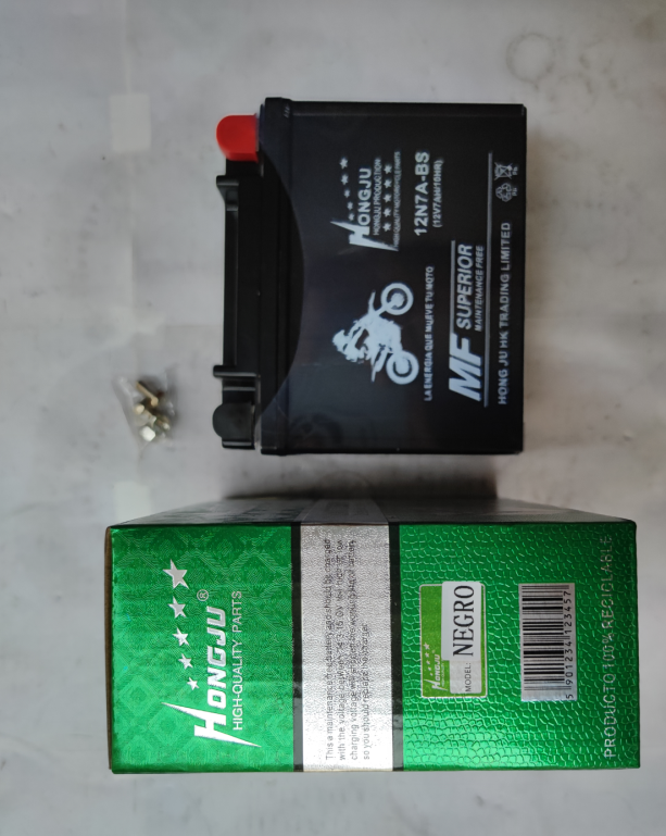 12N7-BS battery black