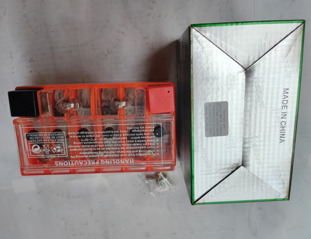 YTX7A battery is orange